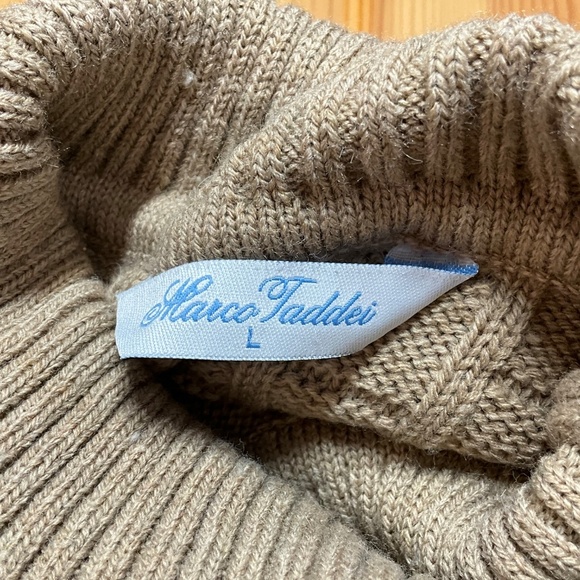MARCO TADDEI Wool Blend Cable Knit Sweater LARGE - Picture 5 of 9